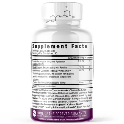 Nutri Resverperine (Trans-Resveratrol with Piperine & Fisetin) - Tree Spirit Wellness