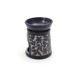 Oil Diffuser - Blue Soapstone Oil Burner Blue Rose 4.5" - Tree Spirit Wellness