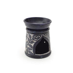 Oil Diffuser - Blue Soapstone Oil Burner Blue Rose 4.5" - Tree Spirit Wellness