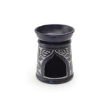 Oil Diffuser - Blue Soapstone Oil Burner Blue Rose 4.5" - Tree Spirit Wellness