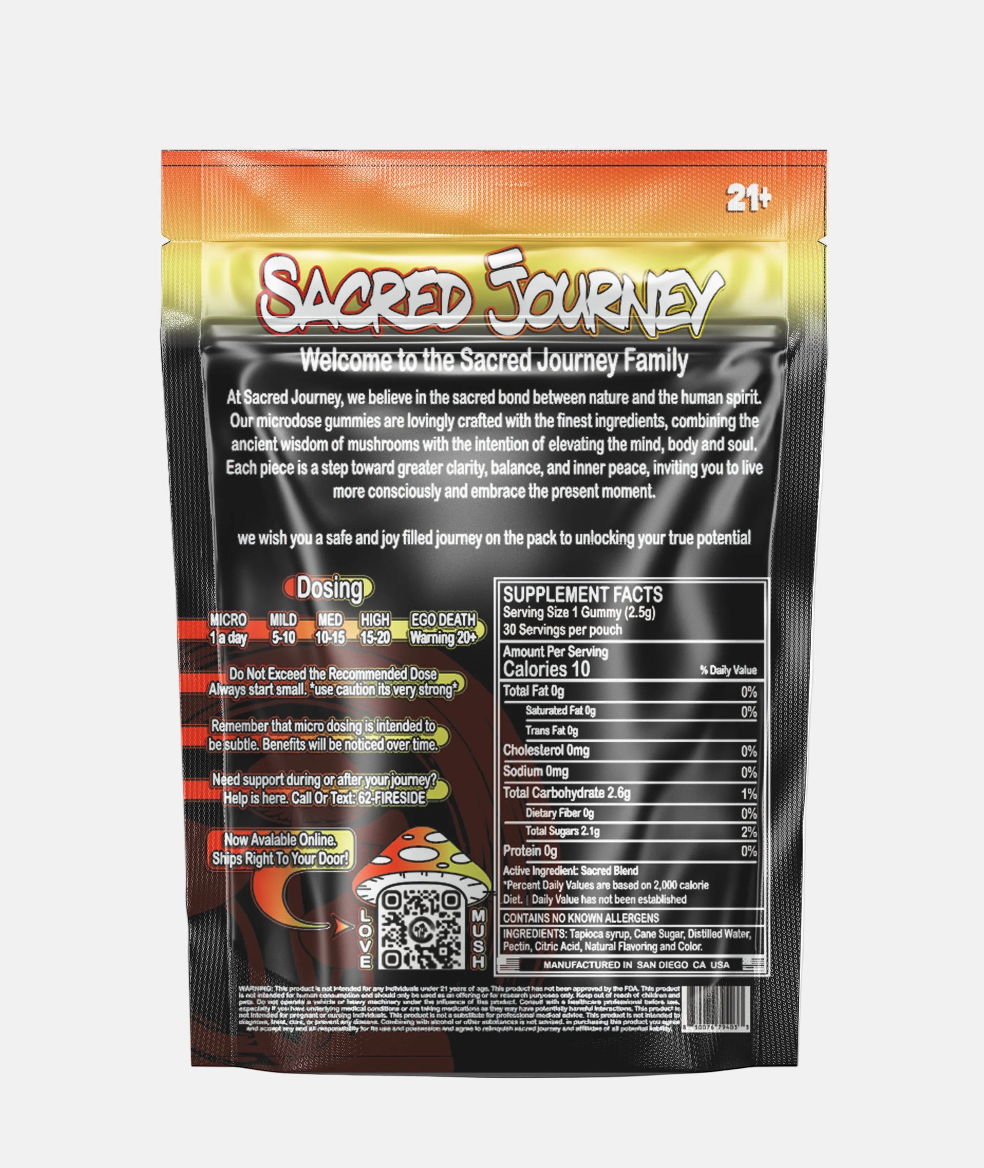 Microdose Gummies – Orange back - Tree Spirit Wellness