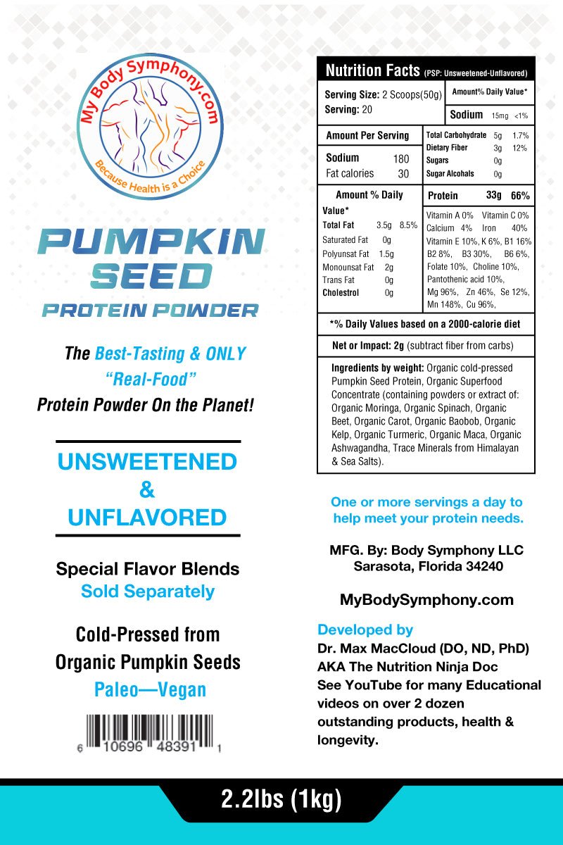 Organic Pumpkin Seed Protein Powder | Paleo, Vegan, Gluten - Free - Tree Spirit Wellness