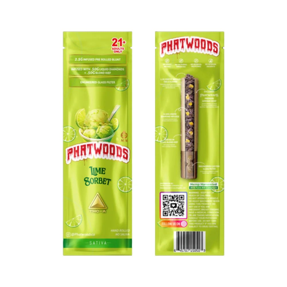 Phatwoods THCP Pre - Rolled Blunt 3.5g Sativa - 20pk - Tree Spirit Wellness