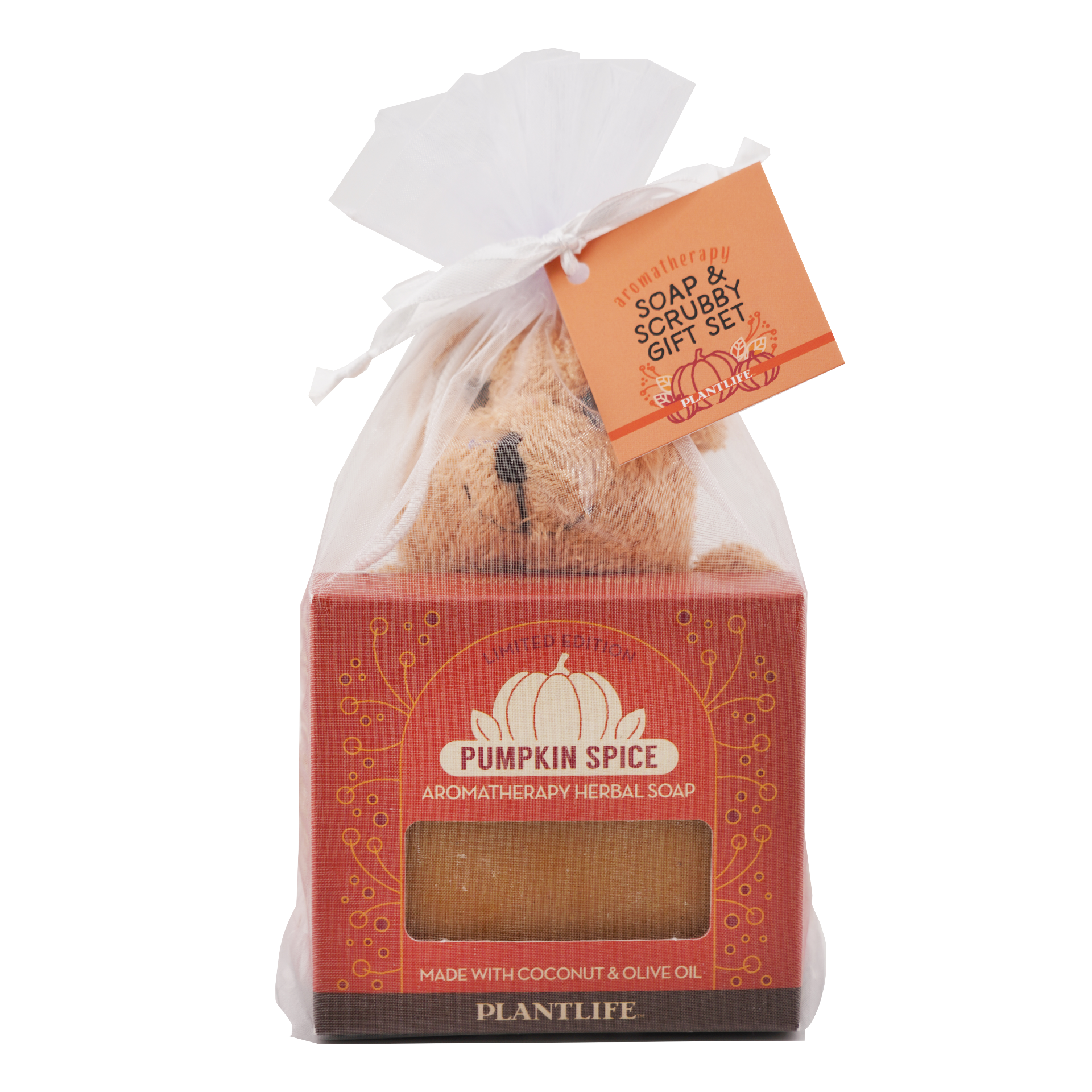 Bear Ramie with a Pumpkin Spice Soap - Tree Spirit Wellness