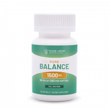 Pure Balance Softgels Full Spectrum CBD 30ct - Tree Spirit Wellness