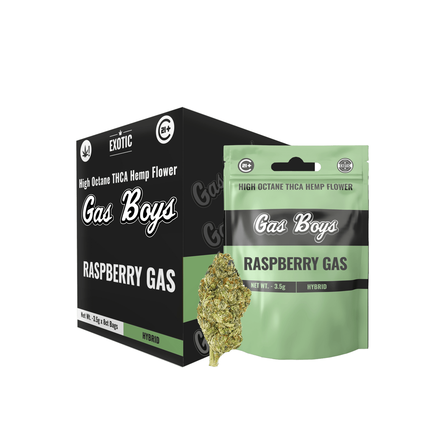 Raspberry Gas EXOTIC THCA FLOWER - Hybrid (8ct) - Tree Spirit Wellness
