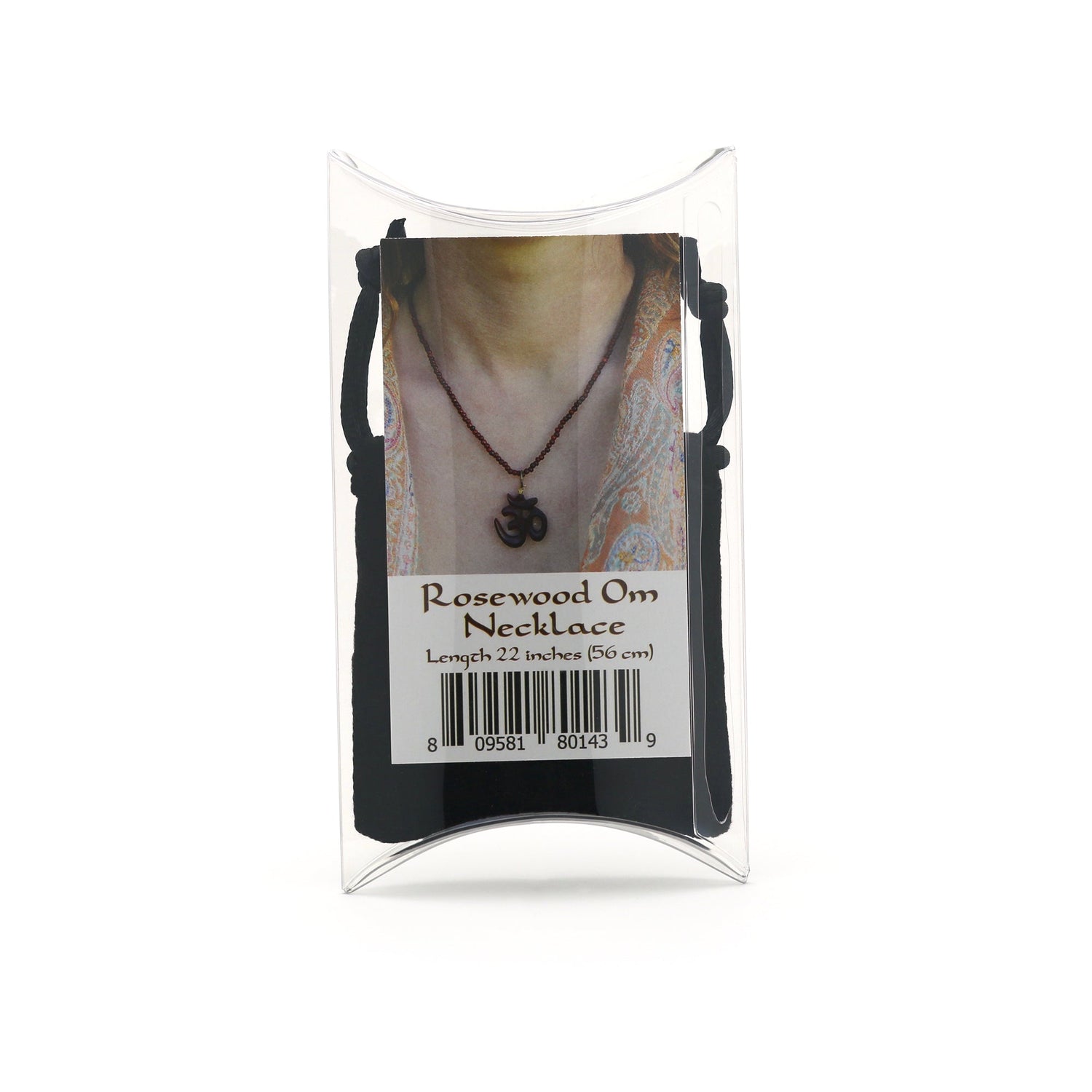 Prabhuji Meaningful Jewelry b Rosewood OM Necklace