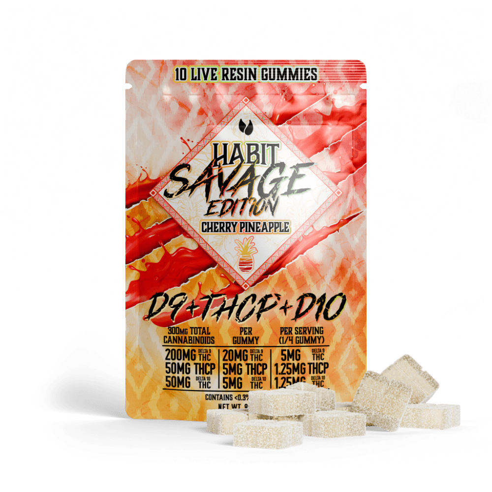 SAVAGE EDITION Delta 9+THCP+Delta 10 gummies Cherry Pineapple - Tree Spirit Wellness