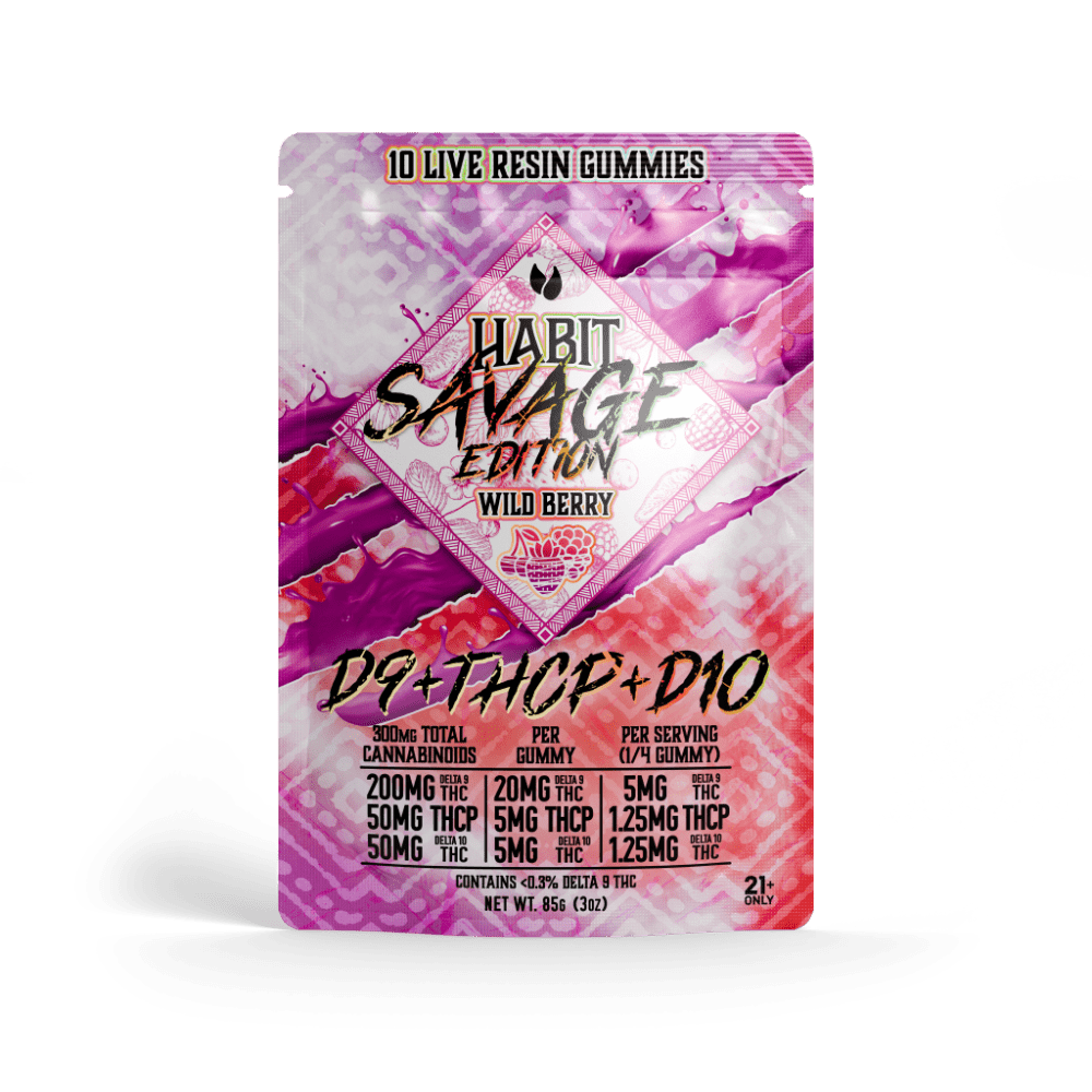 SAVAGE EDITION Delta 9+THCP+Delta 10 gummies Wild Berry - Tree Spirit Wellness