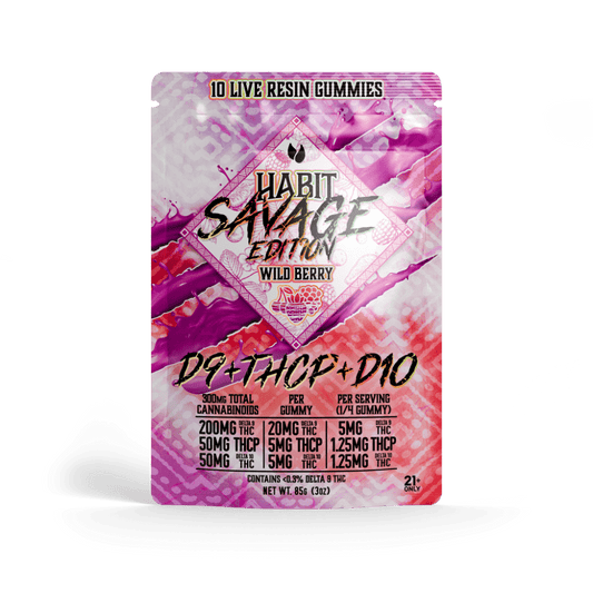 SAVAGE EDITION Delta 9+THCP+Delta 10 gummies Wild Berry - Tree Spirit Wellness