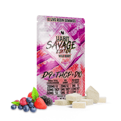 SAVAGE EDITION Delta 9+THCP+Delta 10 gummies Wild Berry - Tree Spirit Wellness