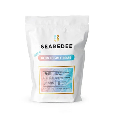 Seabedee Sour Neon Gummies 300mg Cannabinoids