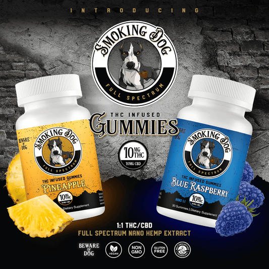 Smoking Dog FULL SPECTRUM GUMMIES CBD + D9 THC (1:1) - Tree Spirit Wellness