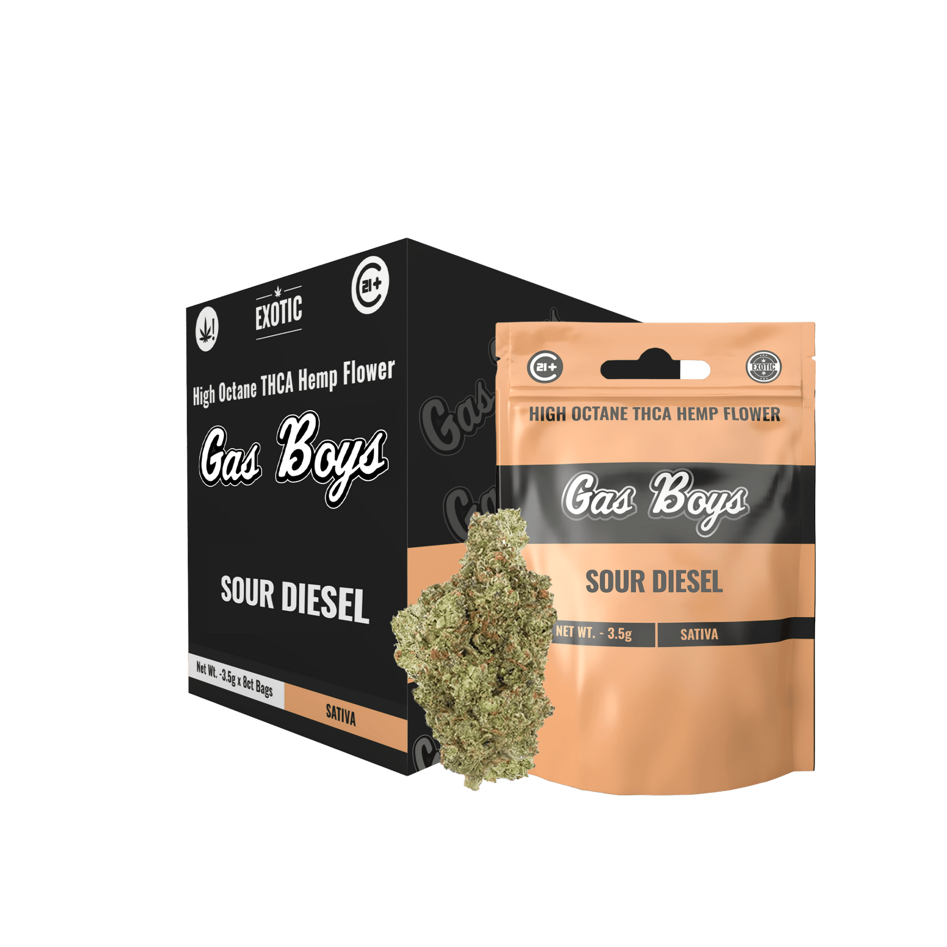 Sour Diesel EXOTIC THCA FLOWER - Sativa (8ct) - Tree Spirit Wellness