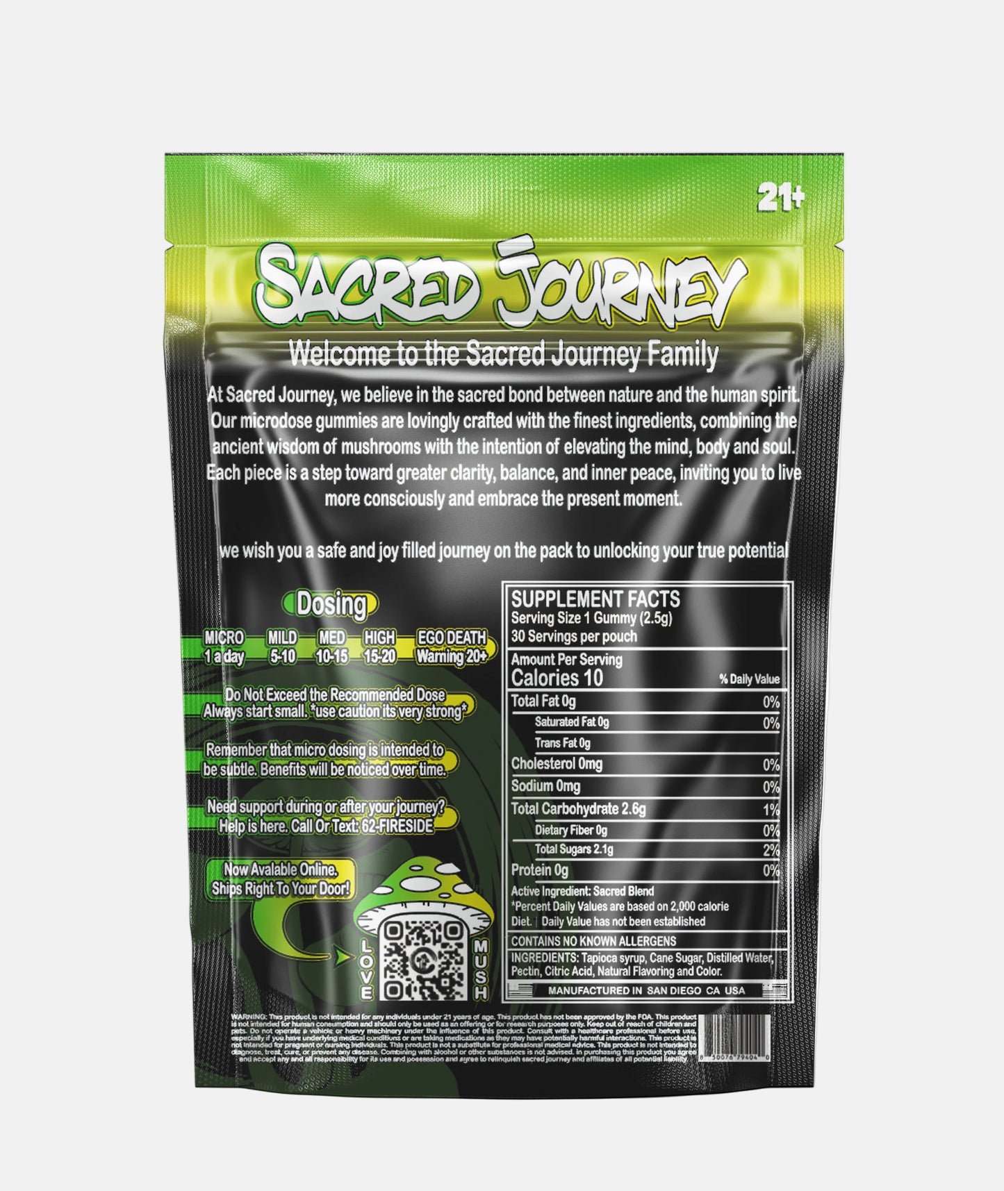 Microdose Gummies – Green Apple -Tree Spirit Wellness