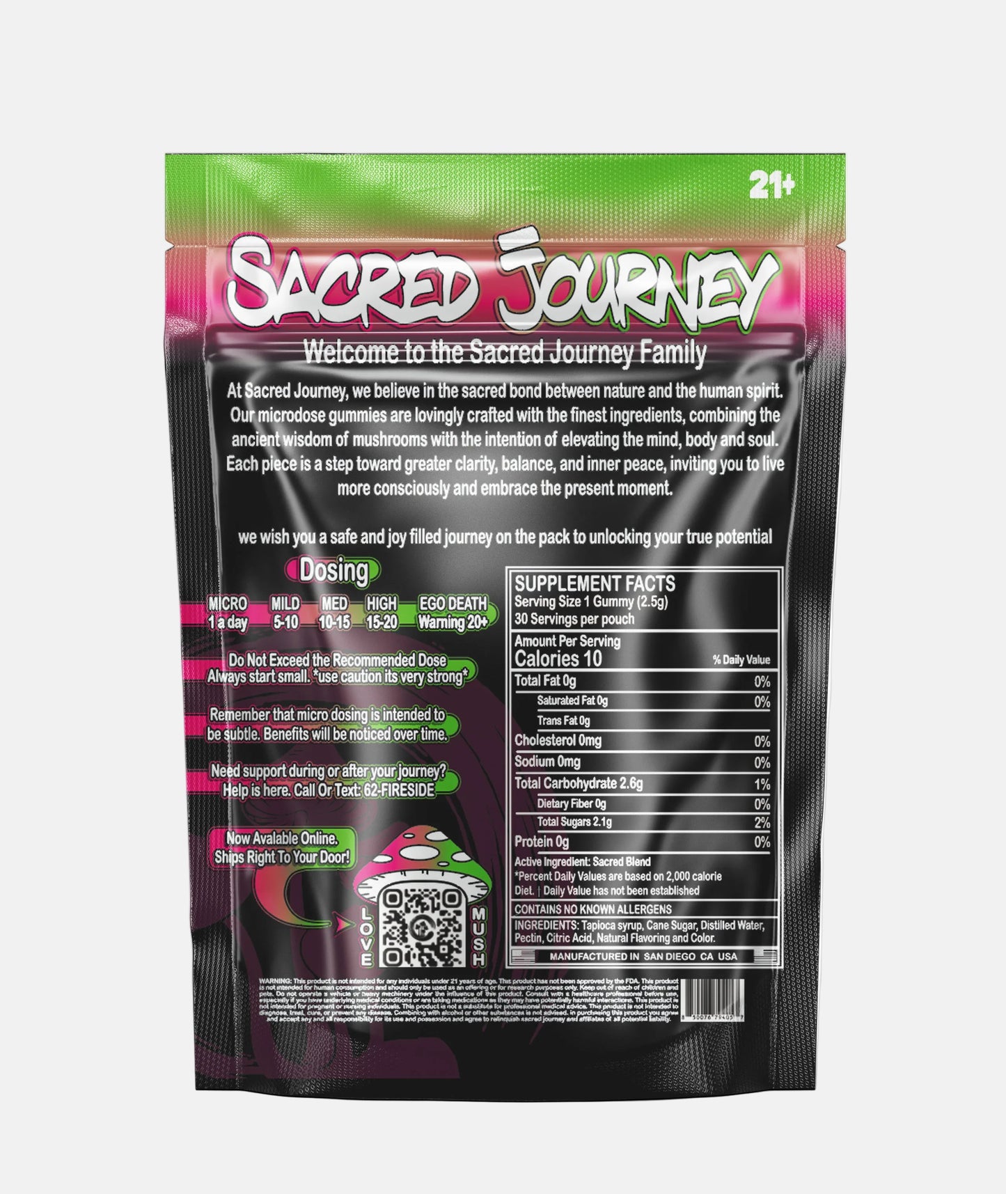 Microdose Gummies – watermelon back - Tree Spirit Wellness