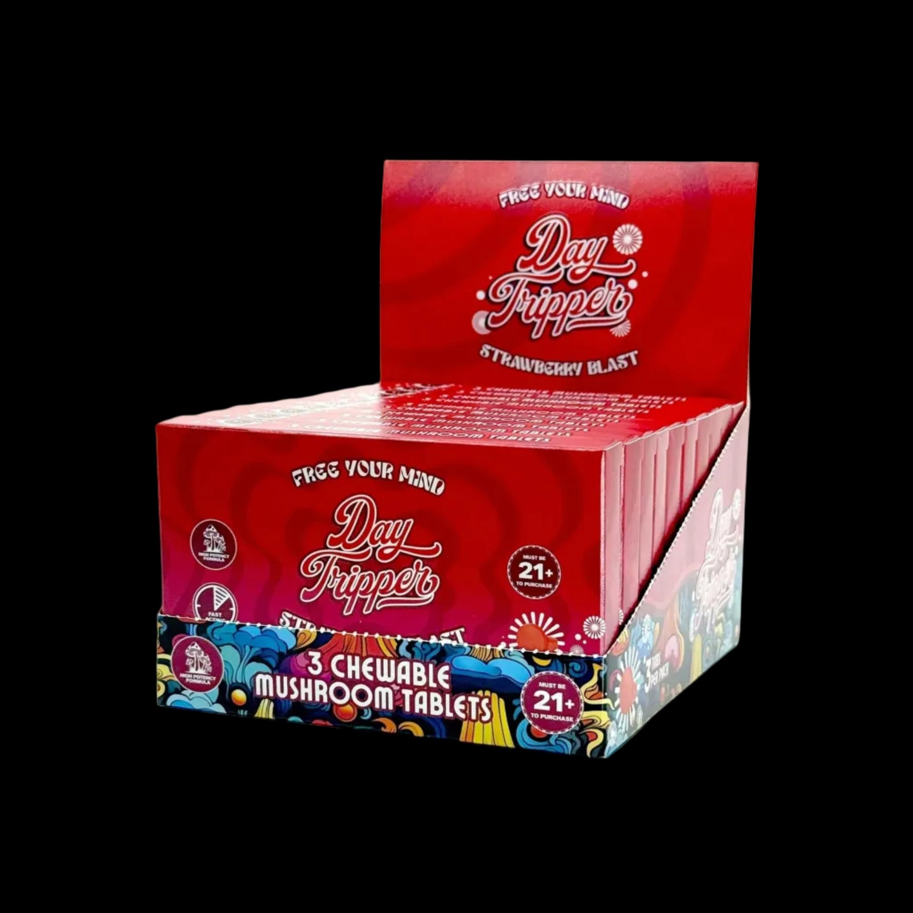 Strawberry Mushroom Tablets - Case of 10 - Tree Spirit Wellness