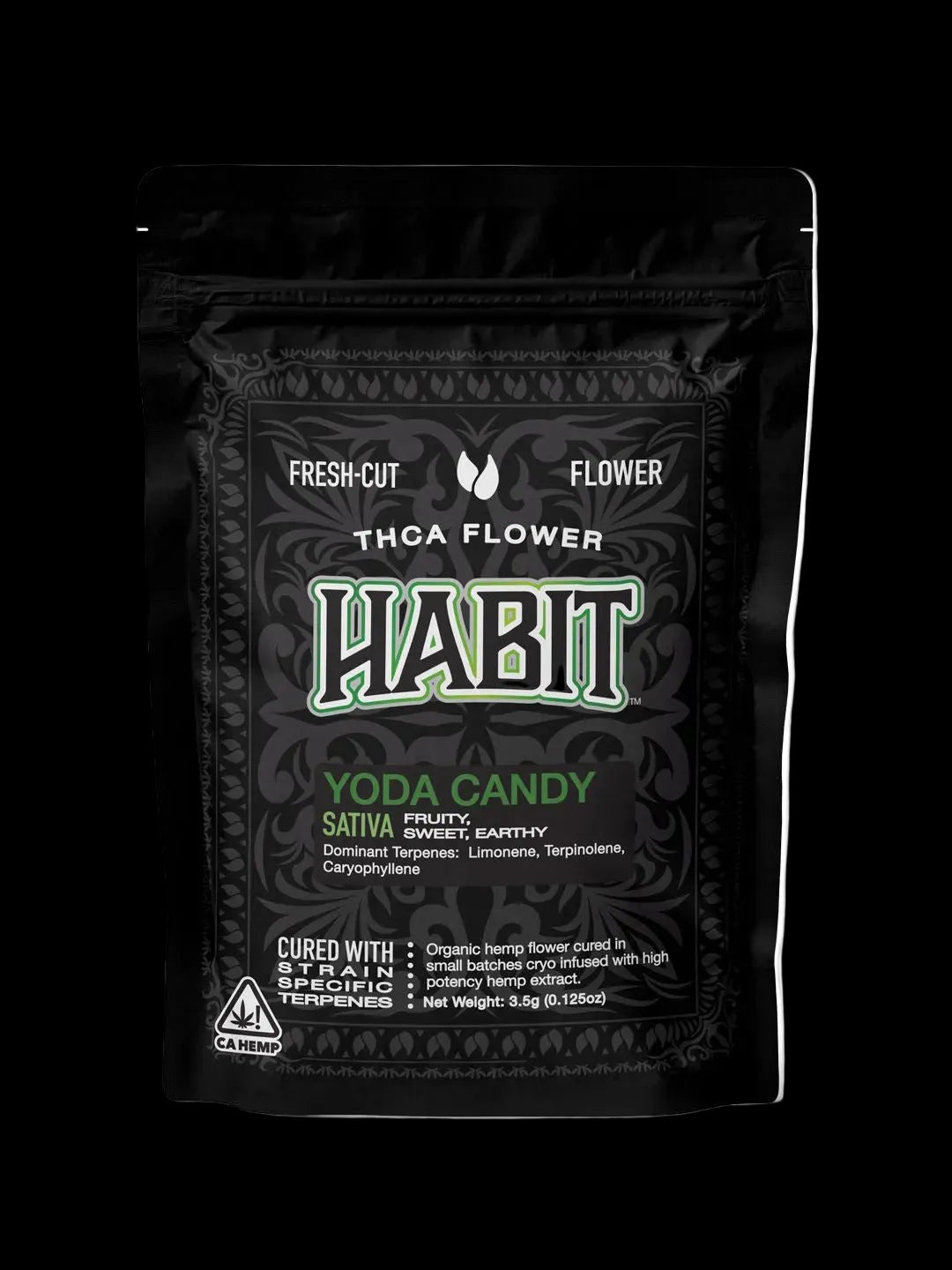 THCA 3.5g Flower Mylar bag Yoda Candy (Sativa) - Tree Spirit Wellness