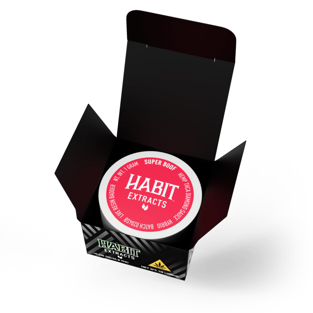 THCA Diamond Sauce Concentrate 1g Super Boof (Hybrid) 10pk display case - Tree Spirit Wellness