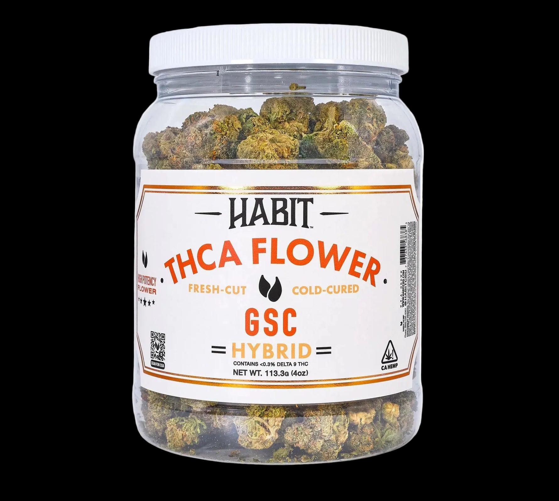 THCA Flower Jar GSC 4oz (Hybrid) - Tree Spirit Wellness