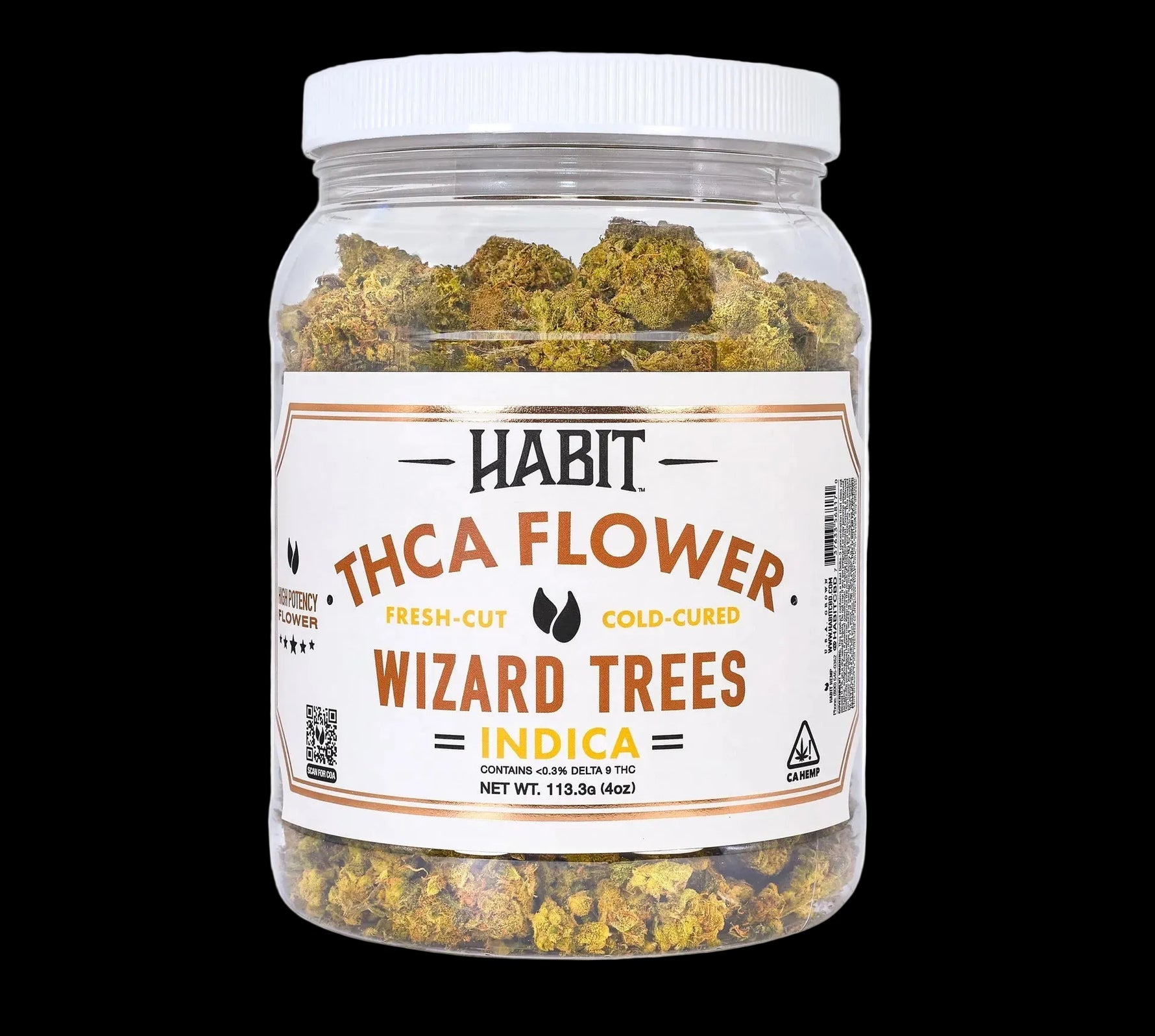 THCA Flower Jar Wizard Trees 4oz (Indica) - Tree Spirit Wellness