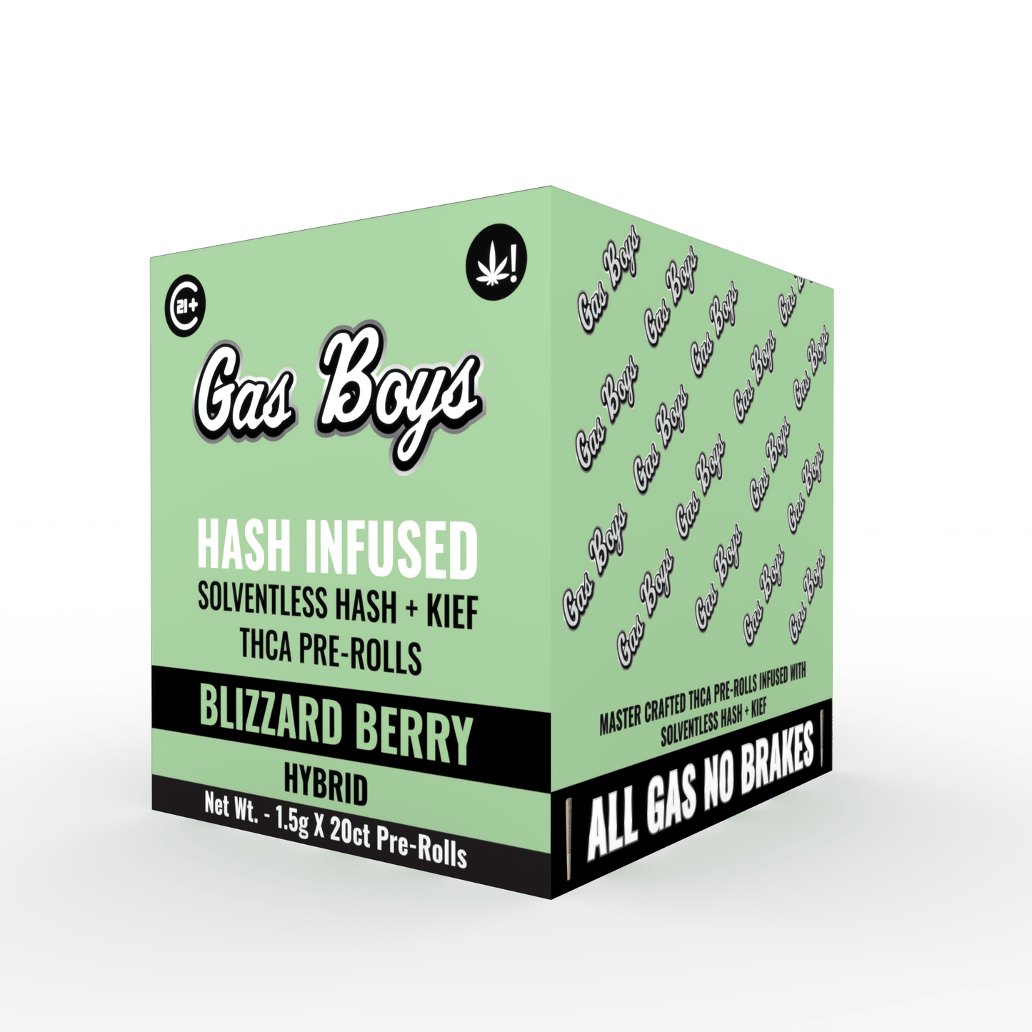 THCA INFUSED PRE - ROLL Blizzard Berry Display Box - Hybrid (20ct) - Tree Spirit Wellness