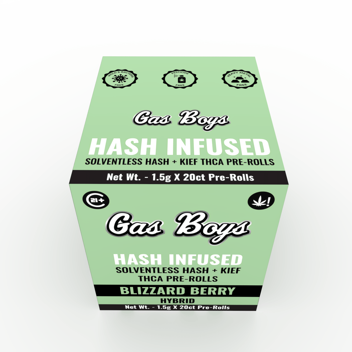 THCA INFUSED PRE - ROLL Blizzard Berry Display Box - Hybrid (20ct) - Tree Spirit Wellness