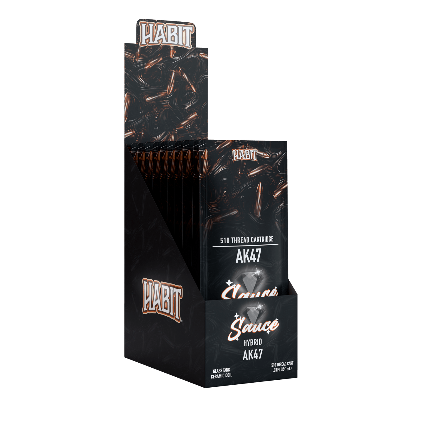 THCA Live Resin 510 Cartridge - AK - 47 1g (Hybrid) - 10 Pack - Tree Spirit Wellness