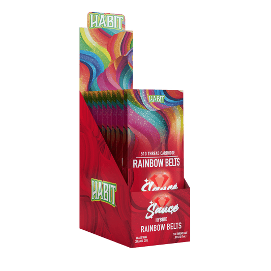 THCA Live Resin 510 Cartridge - Rainbow Belts 1g (Hybrid) - 10 Pack - Tree Spirit Wellness