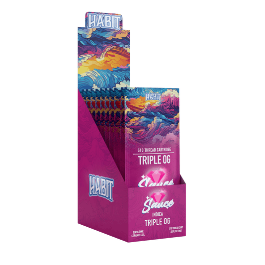 THCA Live Resin 510 Cartridge - Triple OG 1g (Hybrid) - 10 Pack - Tree Spirit Wellness