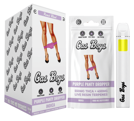 THCA + LIVE RESIN - Purple Panty Dropper DISPOSABLE VAPE (10ct) - Tree Spirit Wellness