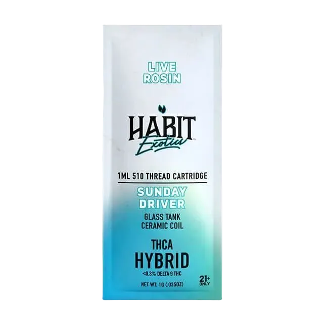 THCA Live Rosin 510 Cartridge - Sunday Driver 1g (Hybrid) - 10 Pack - Tree Spirit Wellness