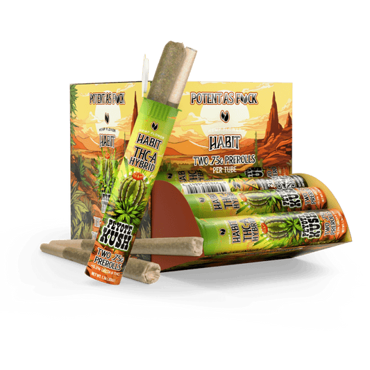 THCA.75g PRE - Rolls 2Pk Peyote Kush (Hybrid) Case of 20 - Tree Spirit Wellness