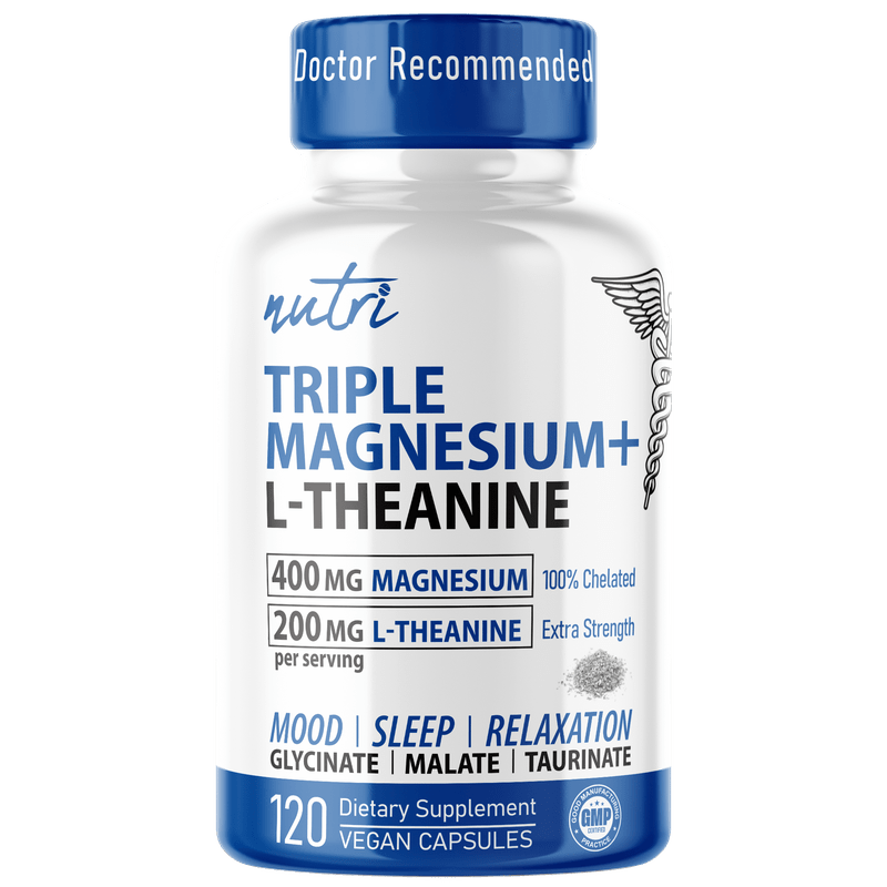 Triple Magnesium with L - Theanine 400/200 mg 120ct - Tree Spirit Wellness
