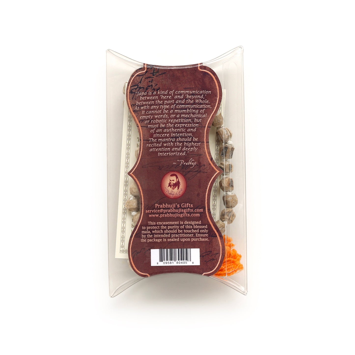 Prabhuji Prayer Mala Beads - Tulasi - 108 Prayer Beads