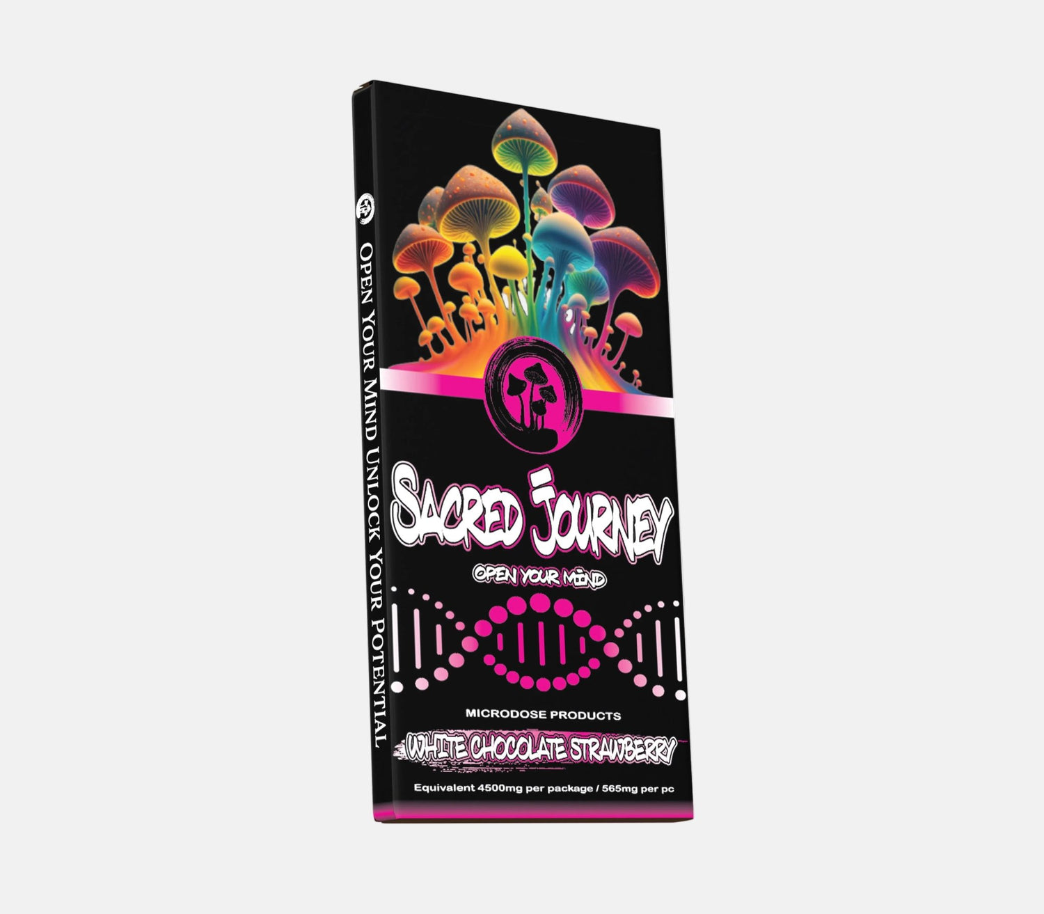 White Chocolate Bar – Strawberry (Box of 6) - Tree Spirit Wellness