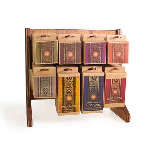 Wholesale Opening Bundle - Smudging Incense - Display Rack with Palo Santo 8 - Products Variety - 40 Packs - Tree Spirit Wellness
