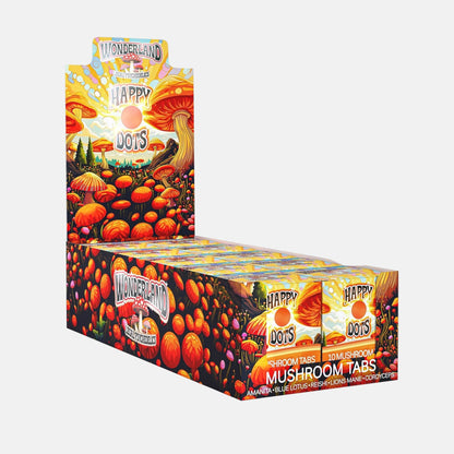 Wonderland Happy Dots Mushroom Tabs 10 count (Case of 10) - Tree Spirit Wellness