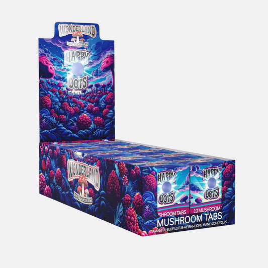 Wonderland Happy Dots Mushroom Tabs 10 count (Case of 10) - Tree Spirit Wellness