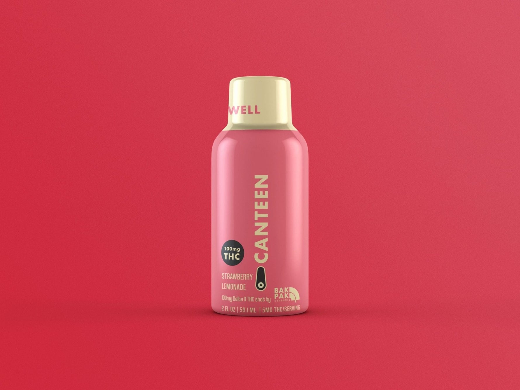 Canteen Delta 9 shot Strawberry lemonade (case of 12 display) - Tree Spirit Wellness
