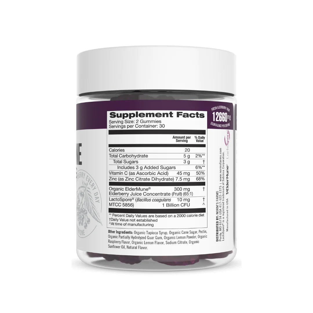 Elderberry Organic Gummies- with Vitamin C, Zinc, Probiotics - Tree Spirit Wellness