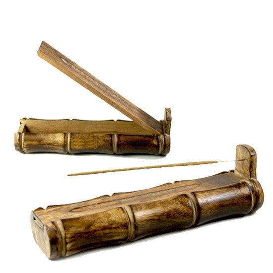 Incense Gift Set - Bamboo Burner + 3 Chakra Incense Sticks Packs & Love Greeting - Lost in Love - Tree Spirit Wellness