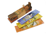 Incense Gift Set - Bamboo Burner + 3 Meditation Incense Sticks Packs and Holiday Greeting - Happy Holidays - Tree Spirit Wellness