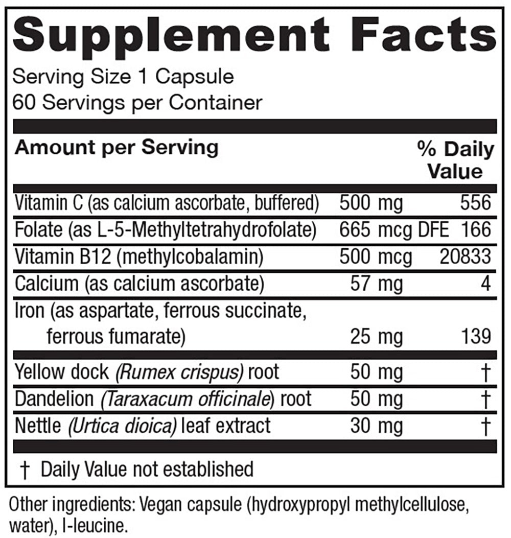 Iron Extra™ – 60 capsules - Tree Spirit Wellness