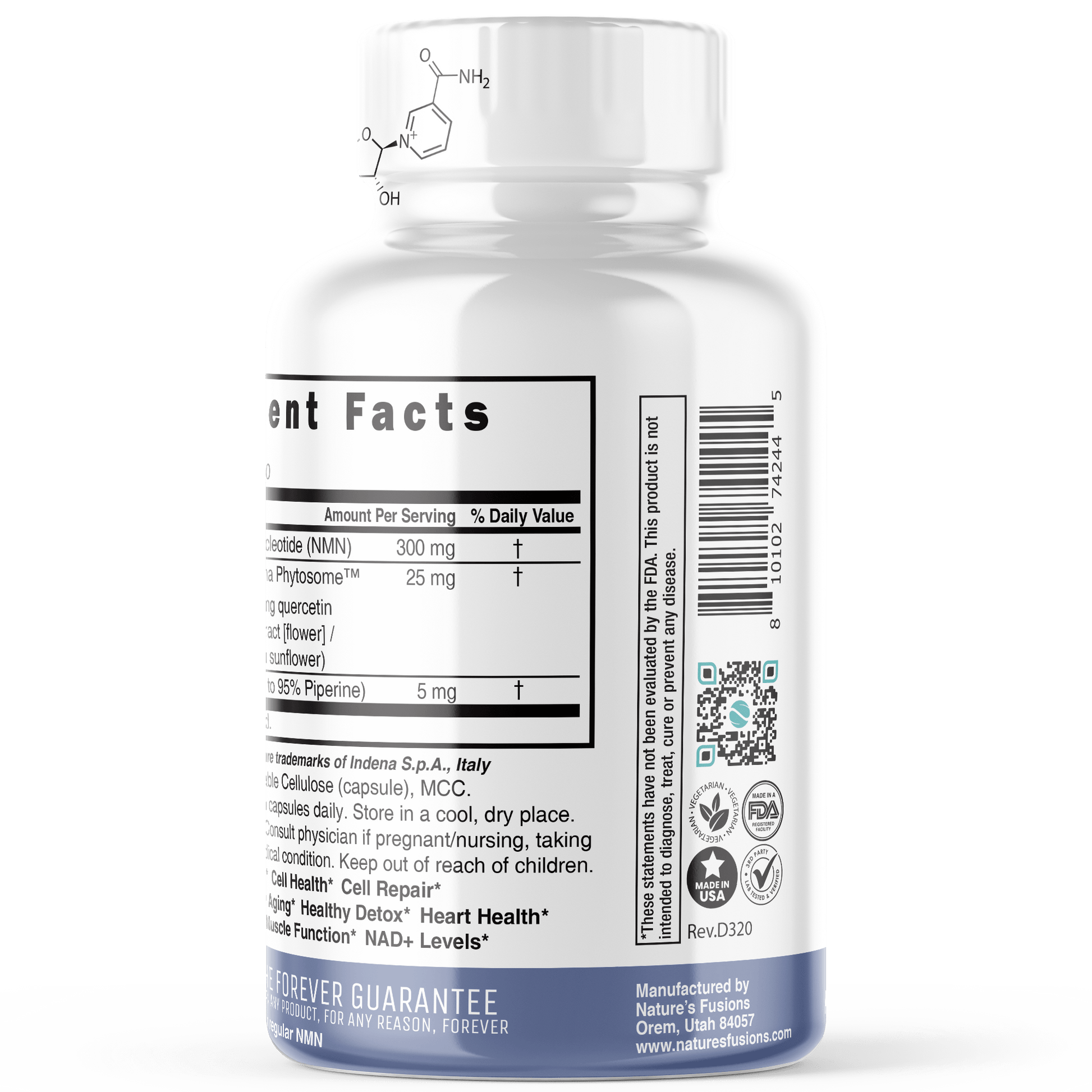 NMN+ 300 mg (NMN + Quercetin & Piperine) 60 ct. - Tree Spirit Wellness