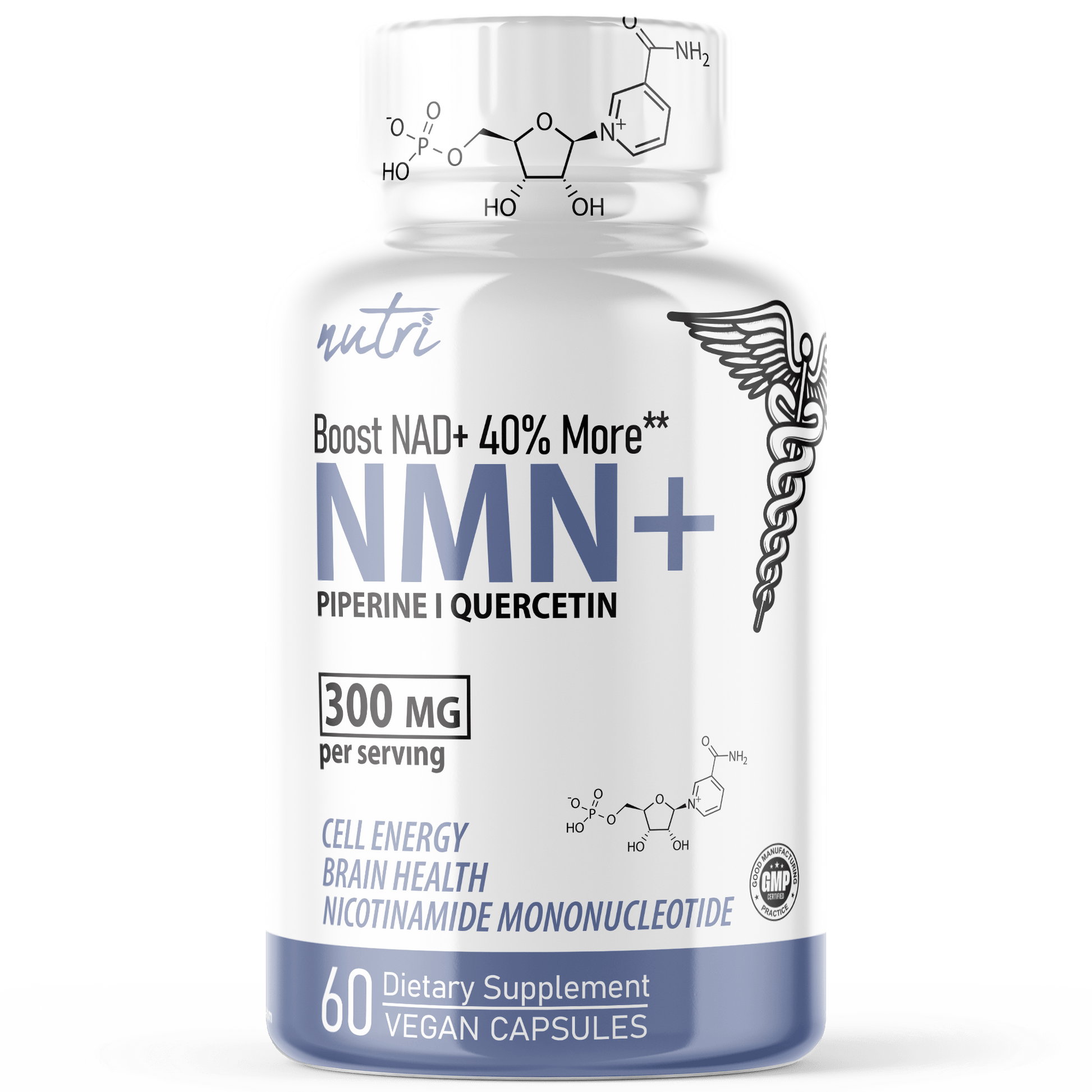 NMN+ 300 mg (NMN + Quercetin & Piperine) 60ct - Tree Spirit Wellness