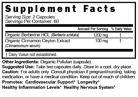 Nutri Berberine+ ORGANIC With Ceylon Cinnamon - Tree Spirit Wellness