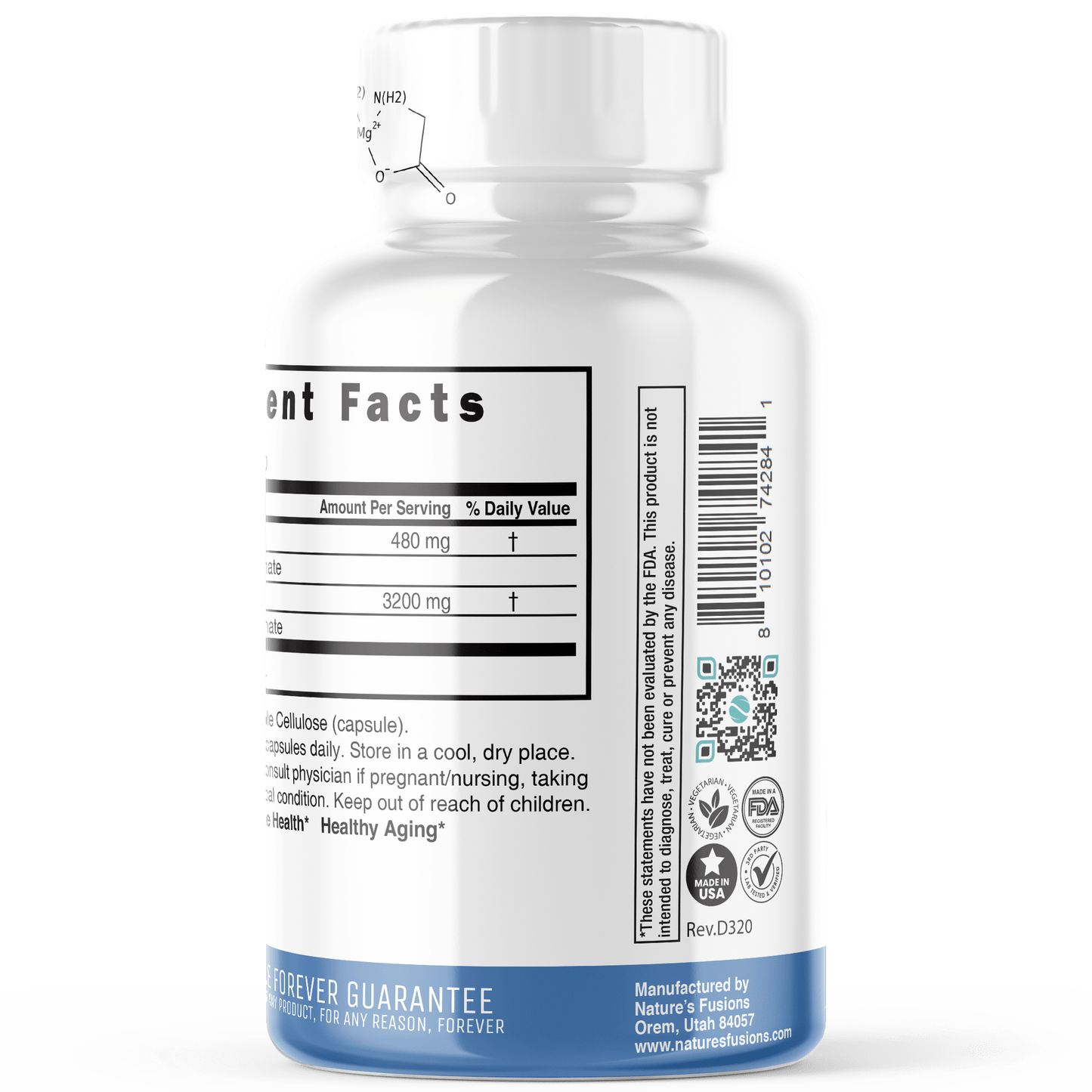 Nutri Magnesium Glycinate 480mg-120ct - Tree Spirit Wellness