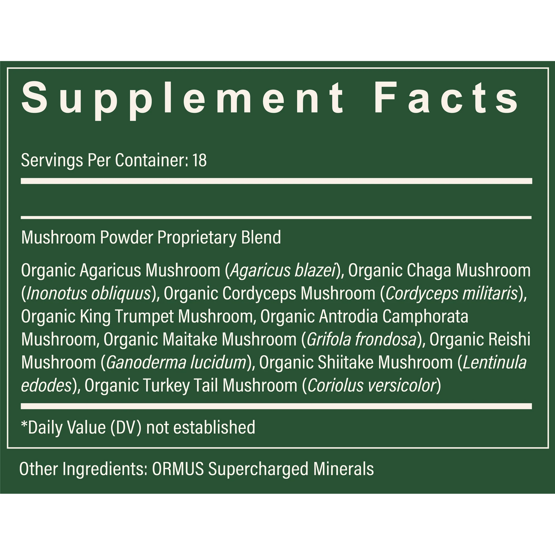 Organic Mushroom Blend - Tree Spirit Wellness