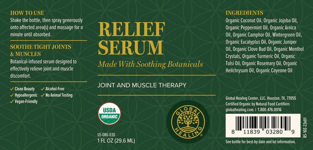 Organic Relief Serum - Tree Spirit Wellness